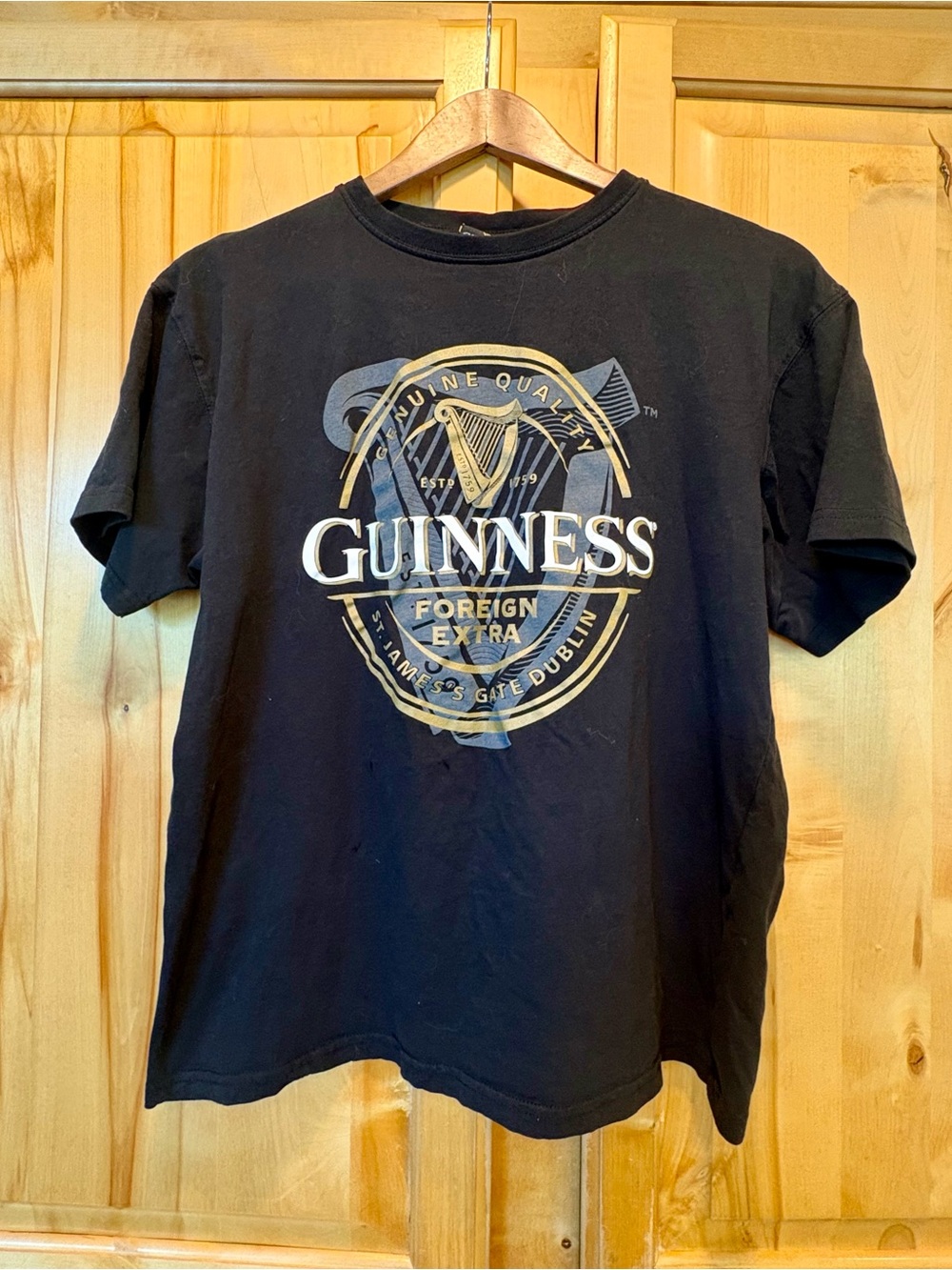 Guinness Black Short Sleeve Logo Tee